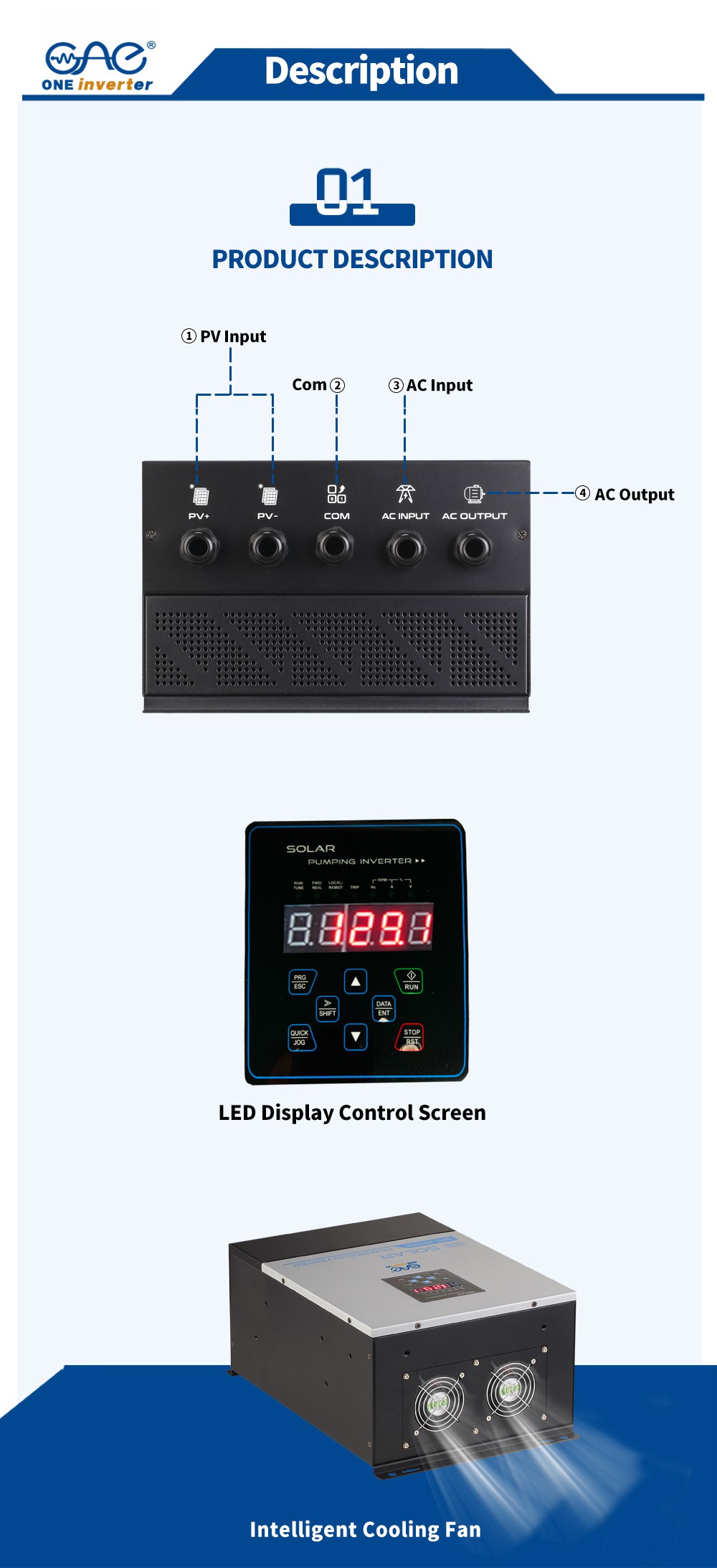 mppt solar pumping inverter
