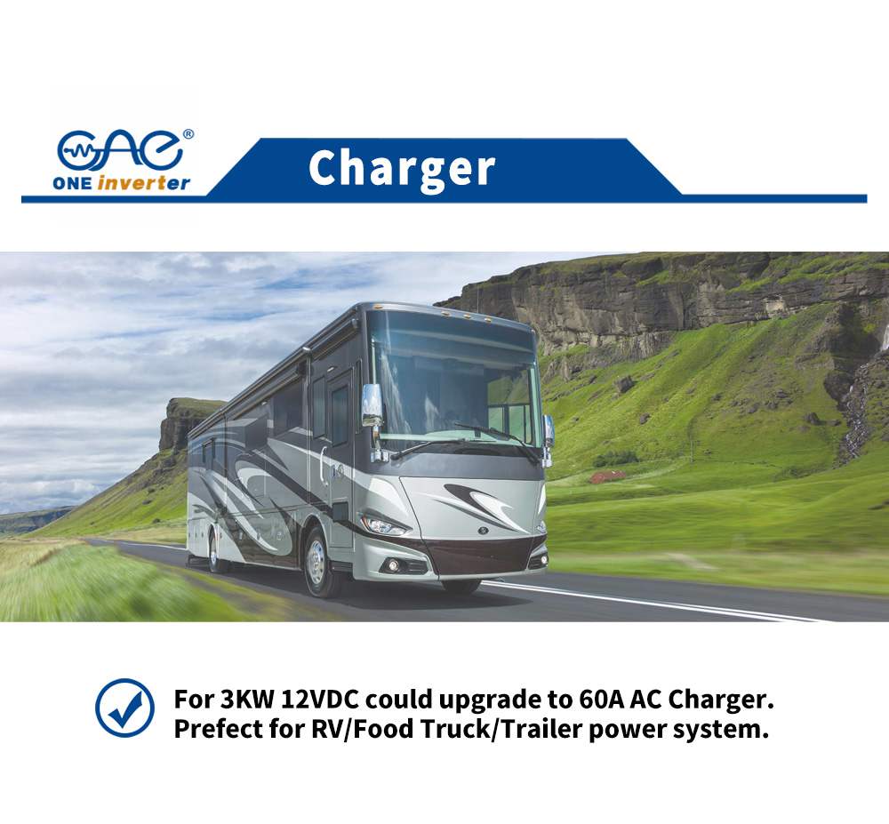Low frequency hybrid inverter with AC charger Low frequency hybrid inverter with AC charger